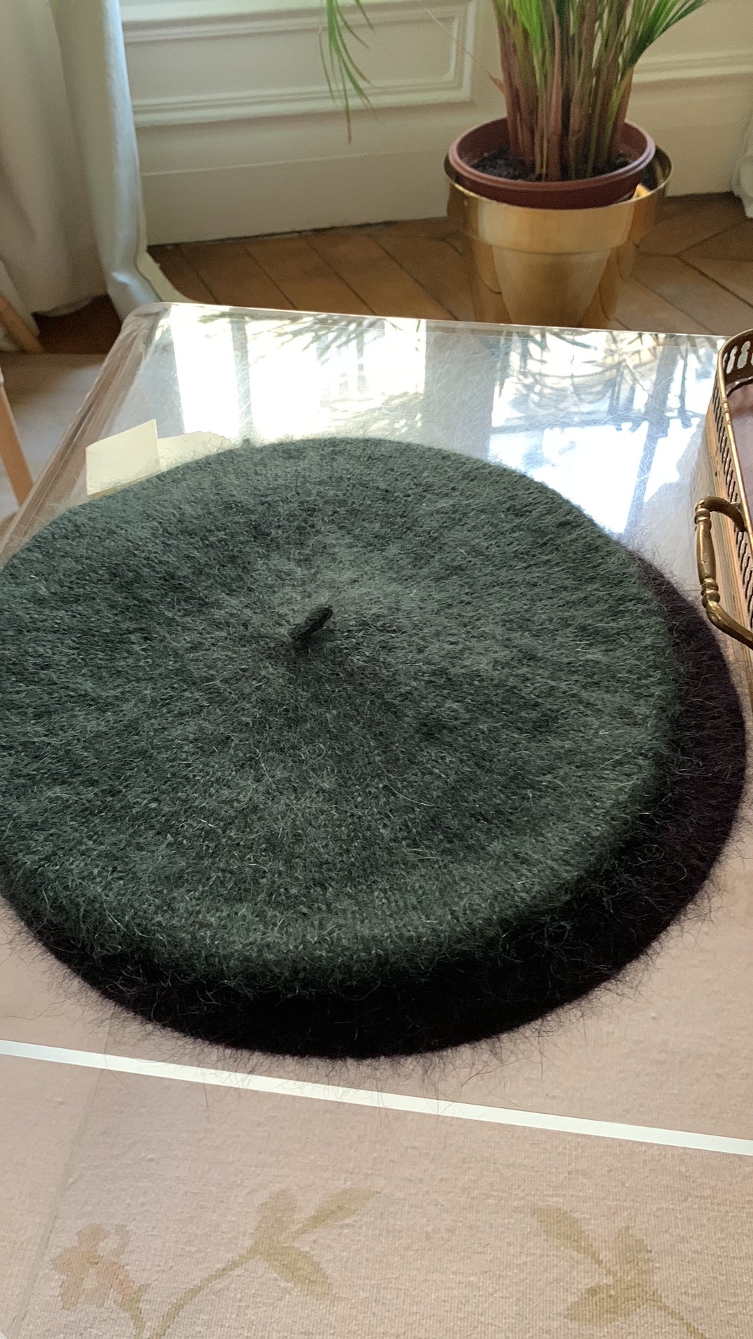 BERET FRANÇAIS: en laine et angora tricoté mains spécialement pour vous.