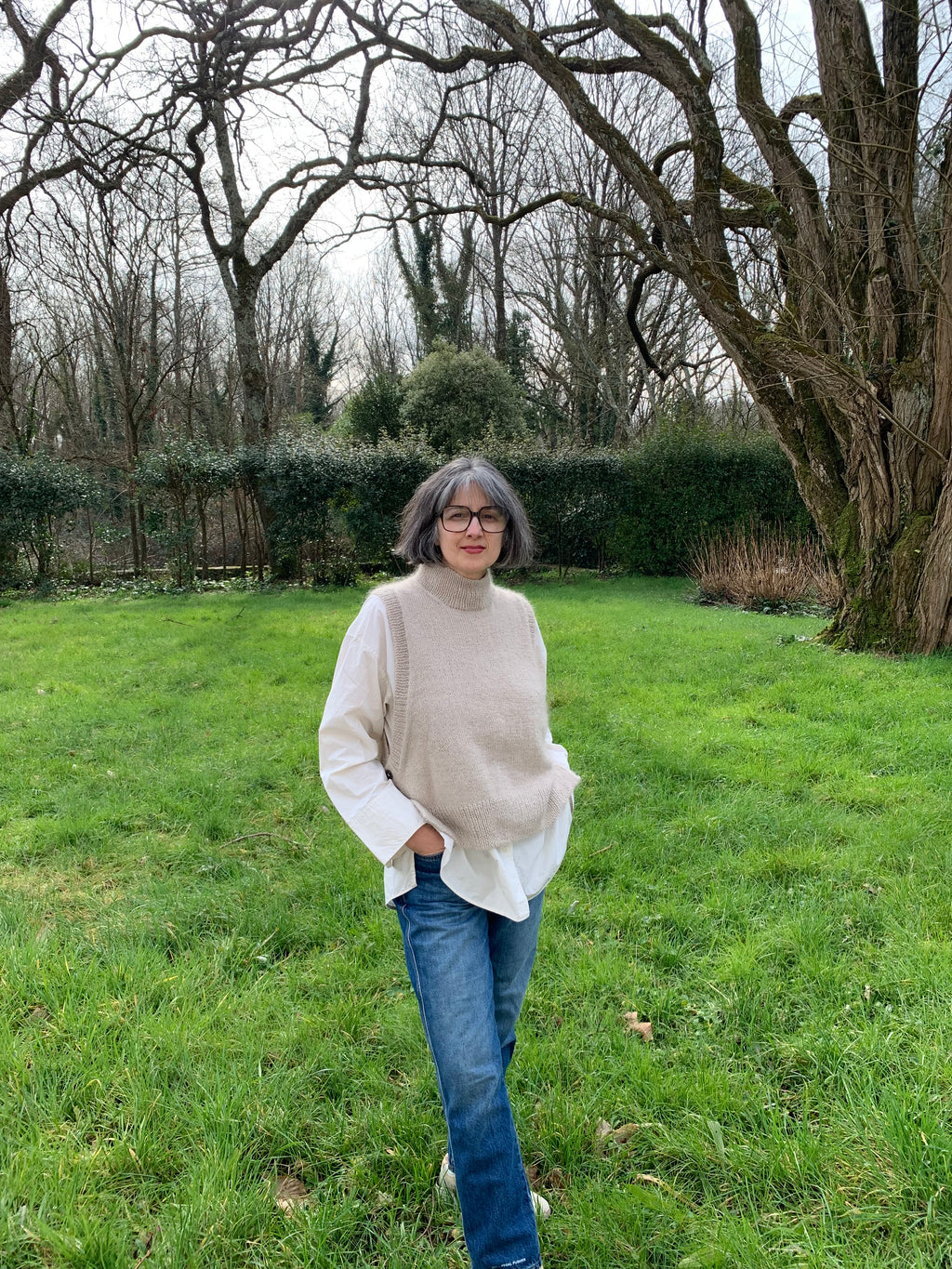 LULU Slipover. Gilet sans manches en Mohair.