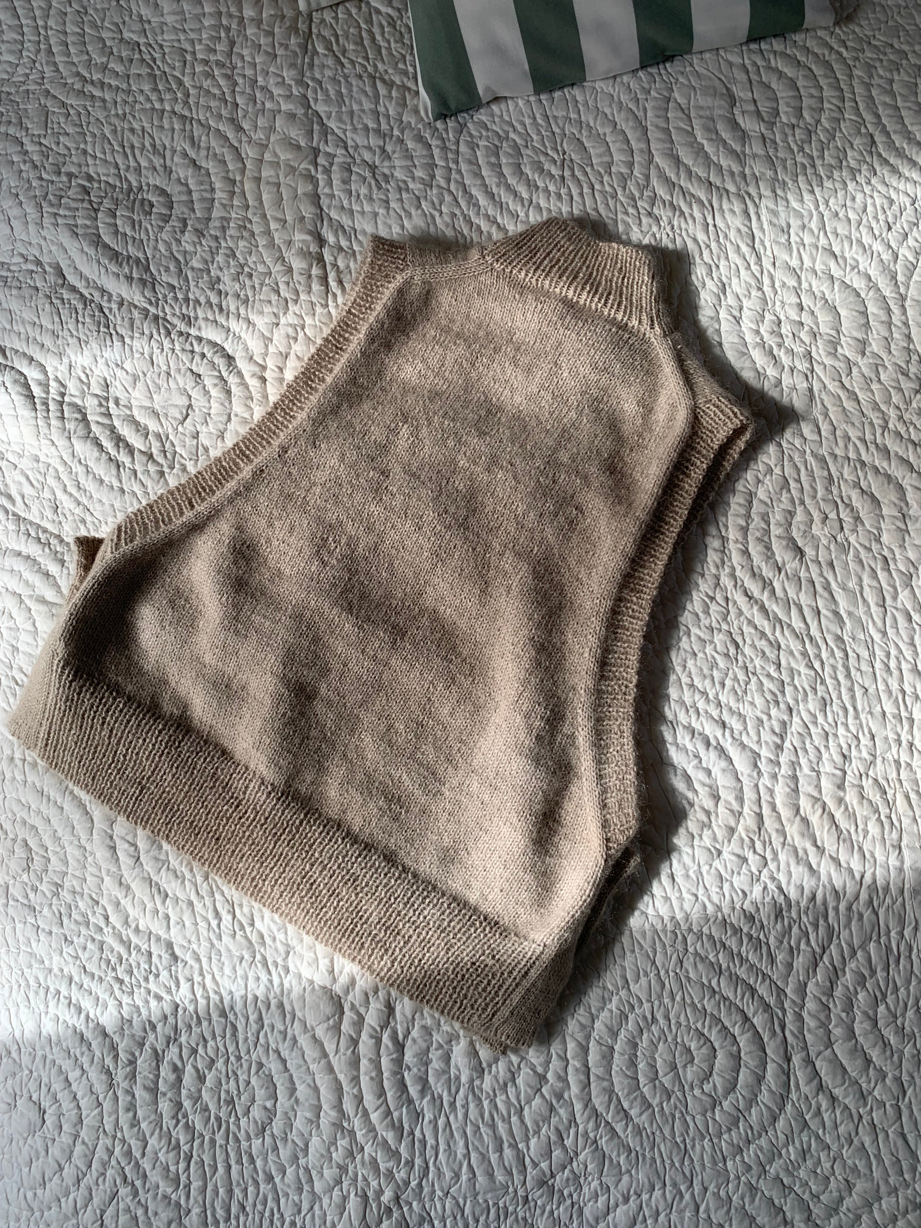 LULU Slipover. Gilet sans manches en Mohair.