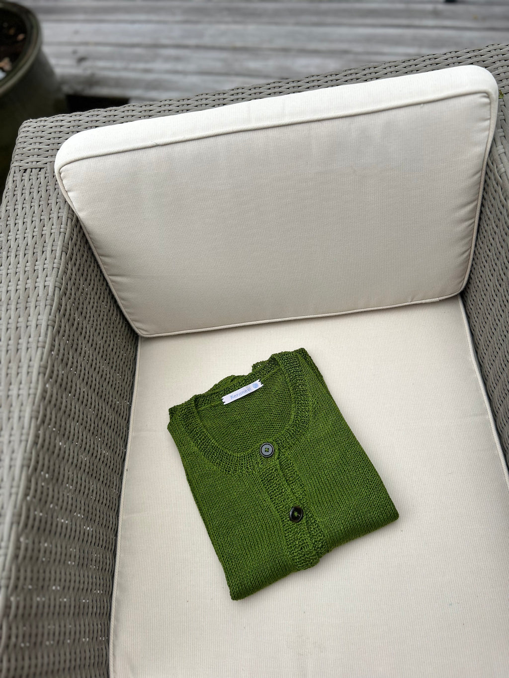 Débardeur maggie vert en Coton Naturel