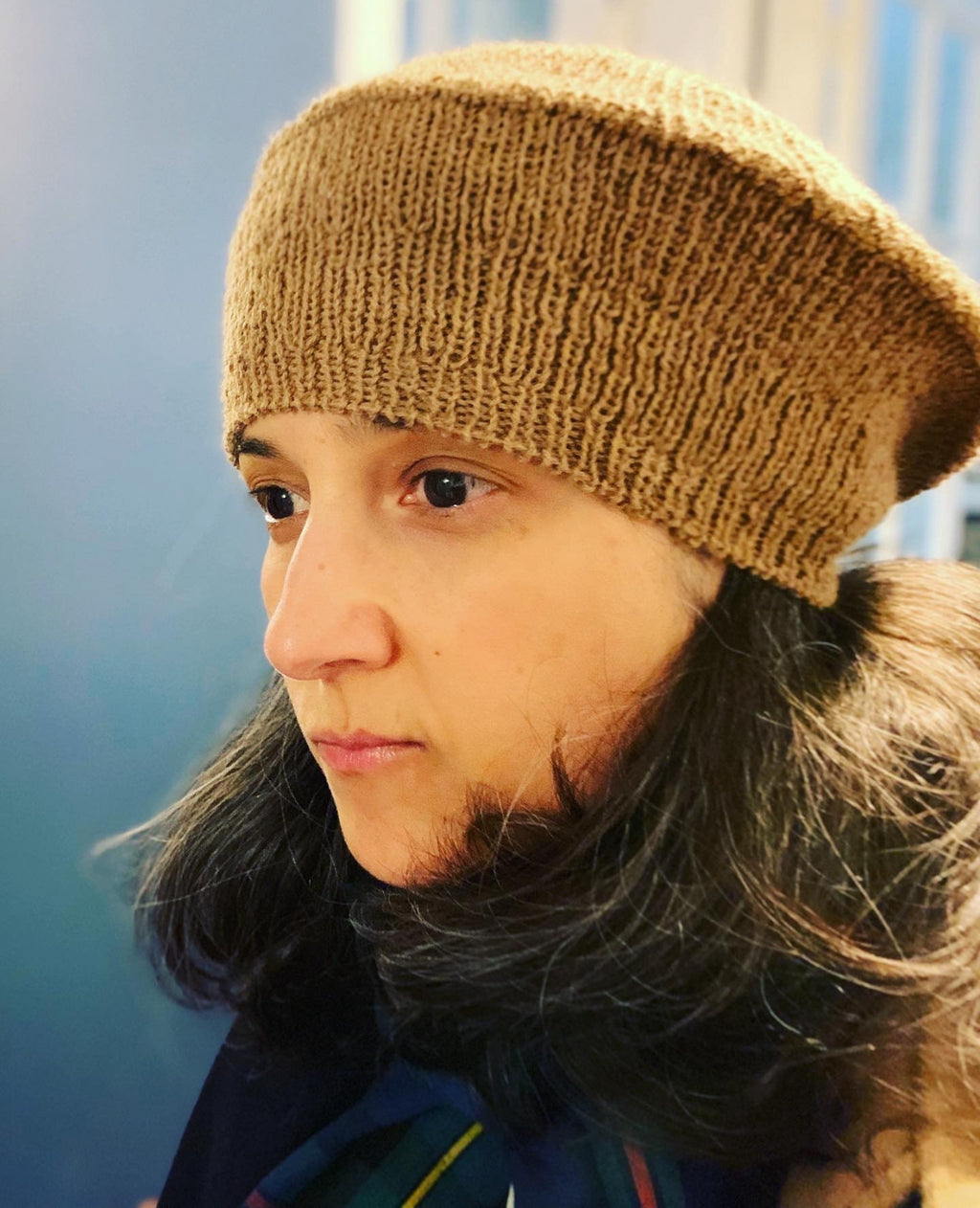 HOPE BERET: hand-knitted especially for you in ecological Danish wool