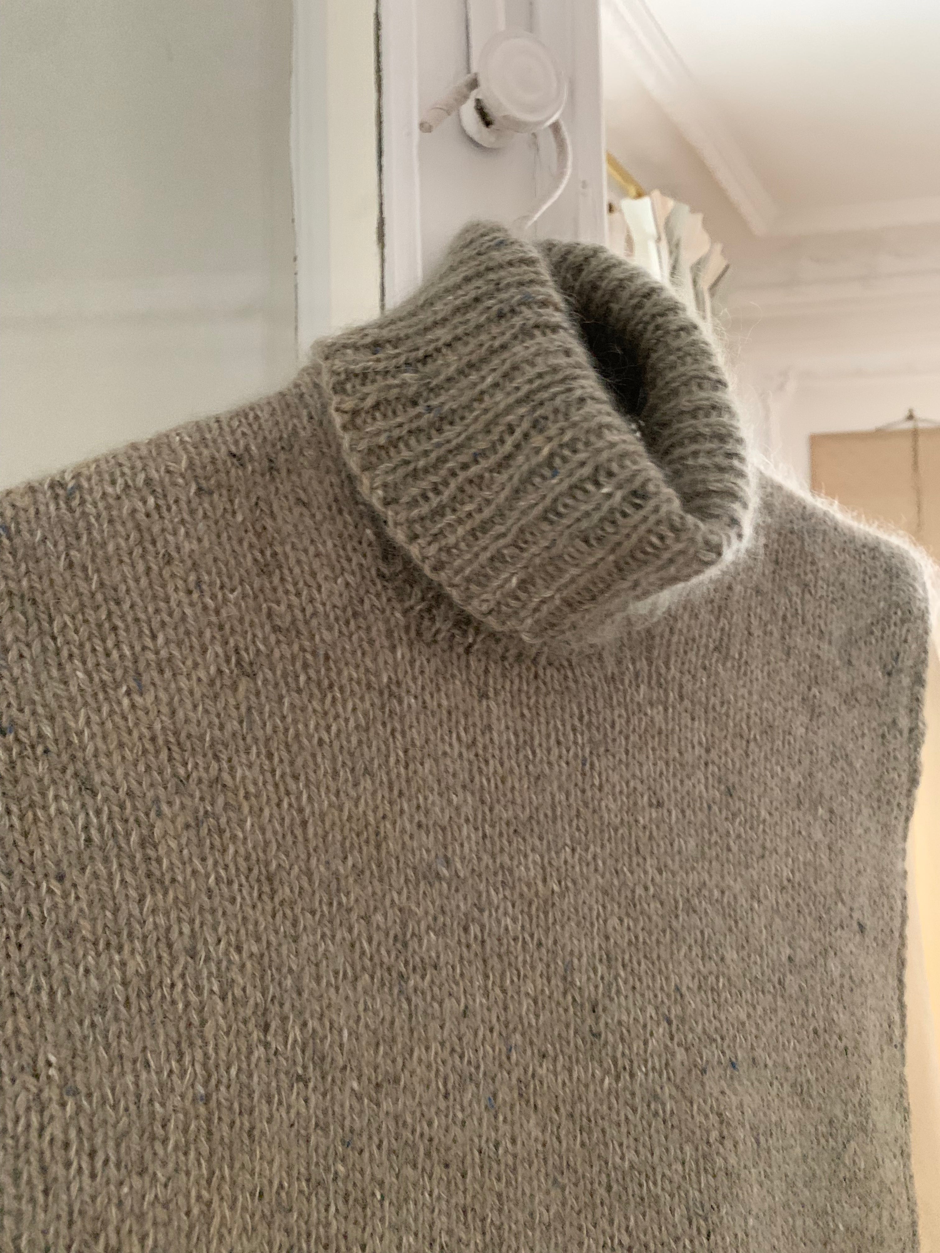 Gilet sans manches en laine mohair et soie
