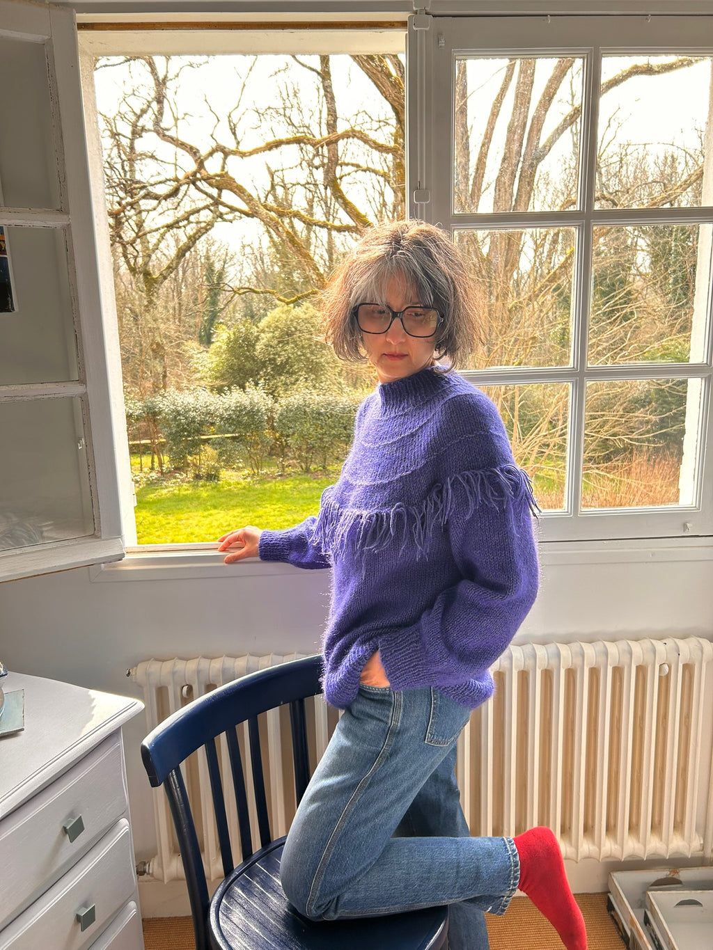 Novice sweater pull à frange