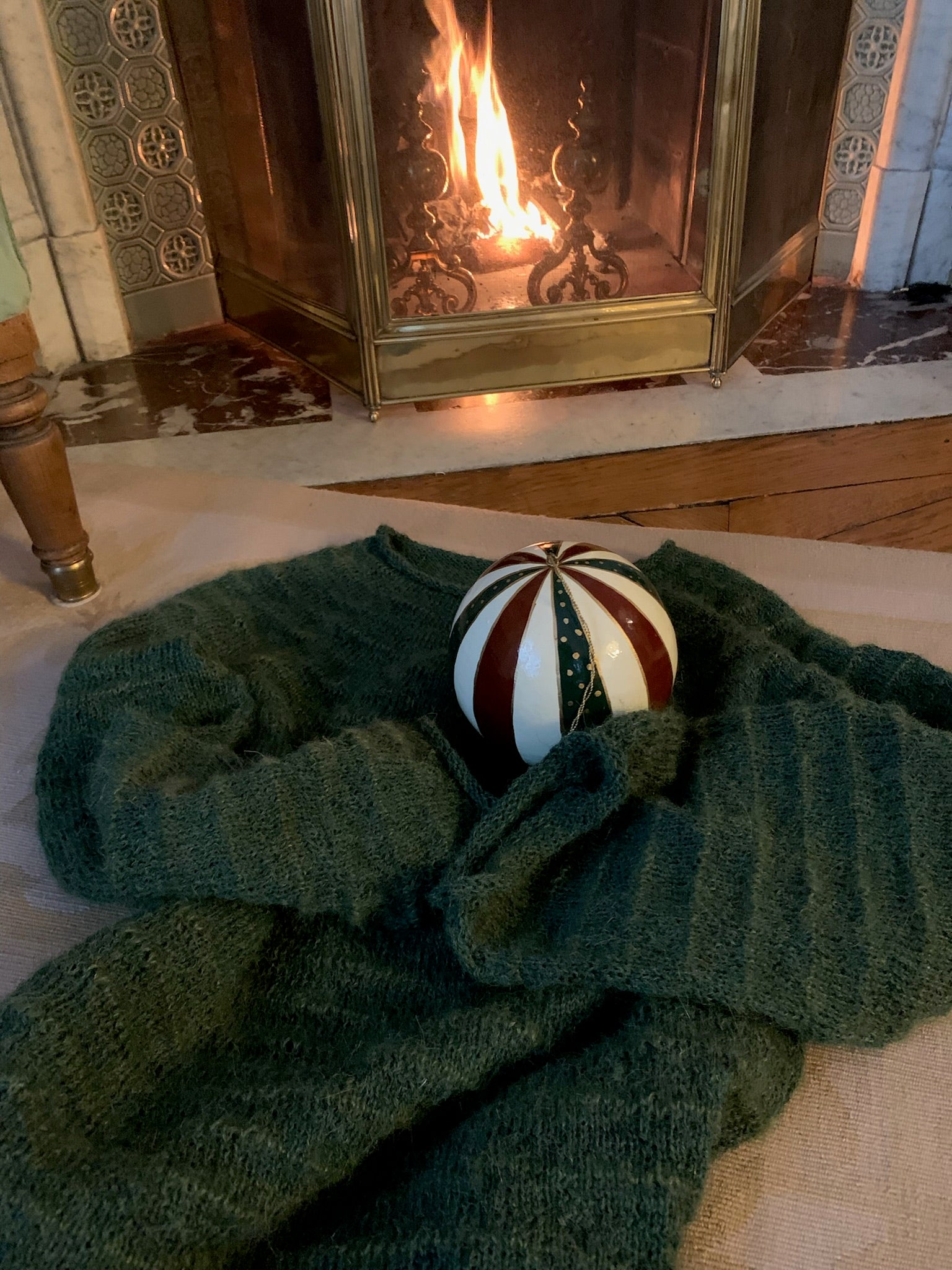 GLESTCHER Pull dégradé vert