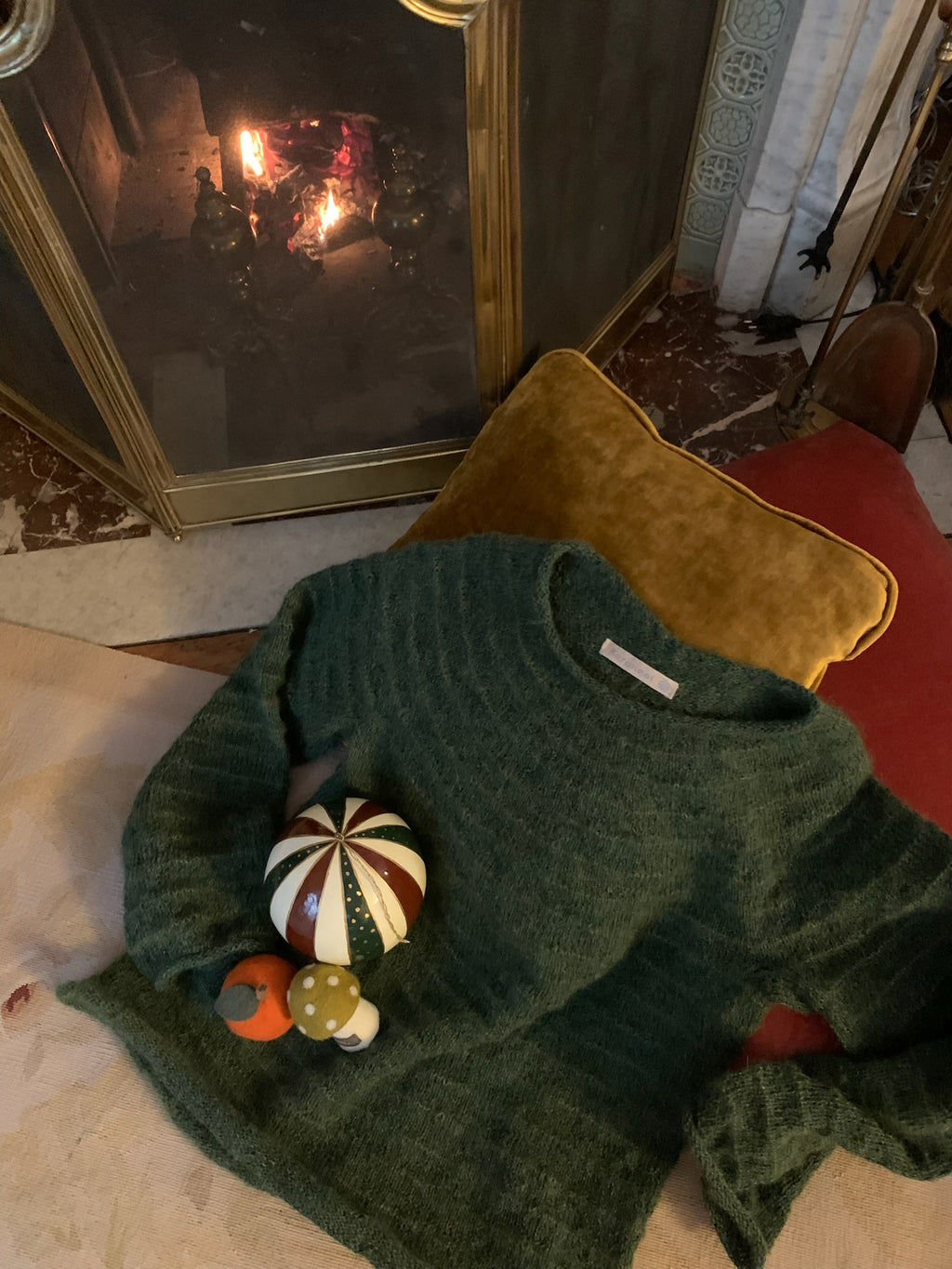 GLESTCHER Pull dégradé vert