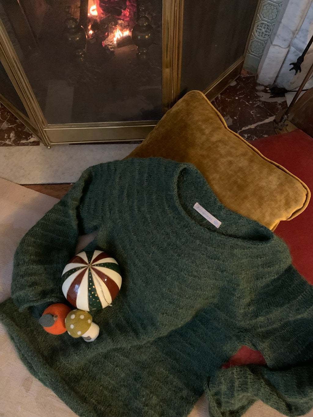 GLESTCHER Pull dégradé vert