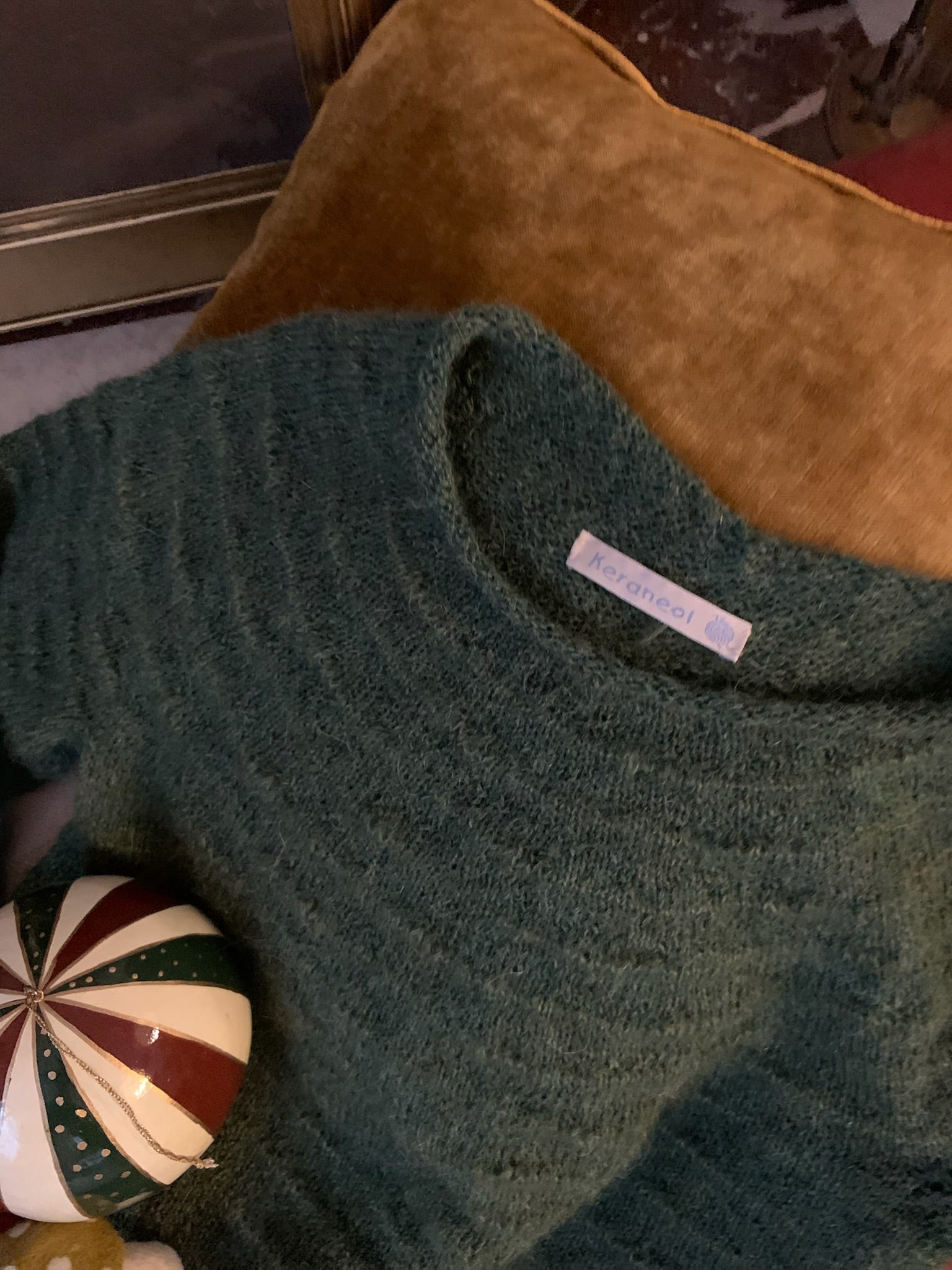 GLESTCHER Pull dégradé vert