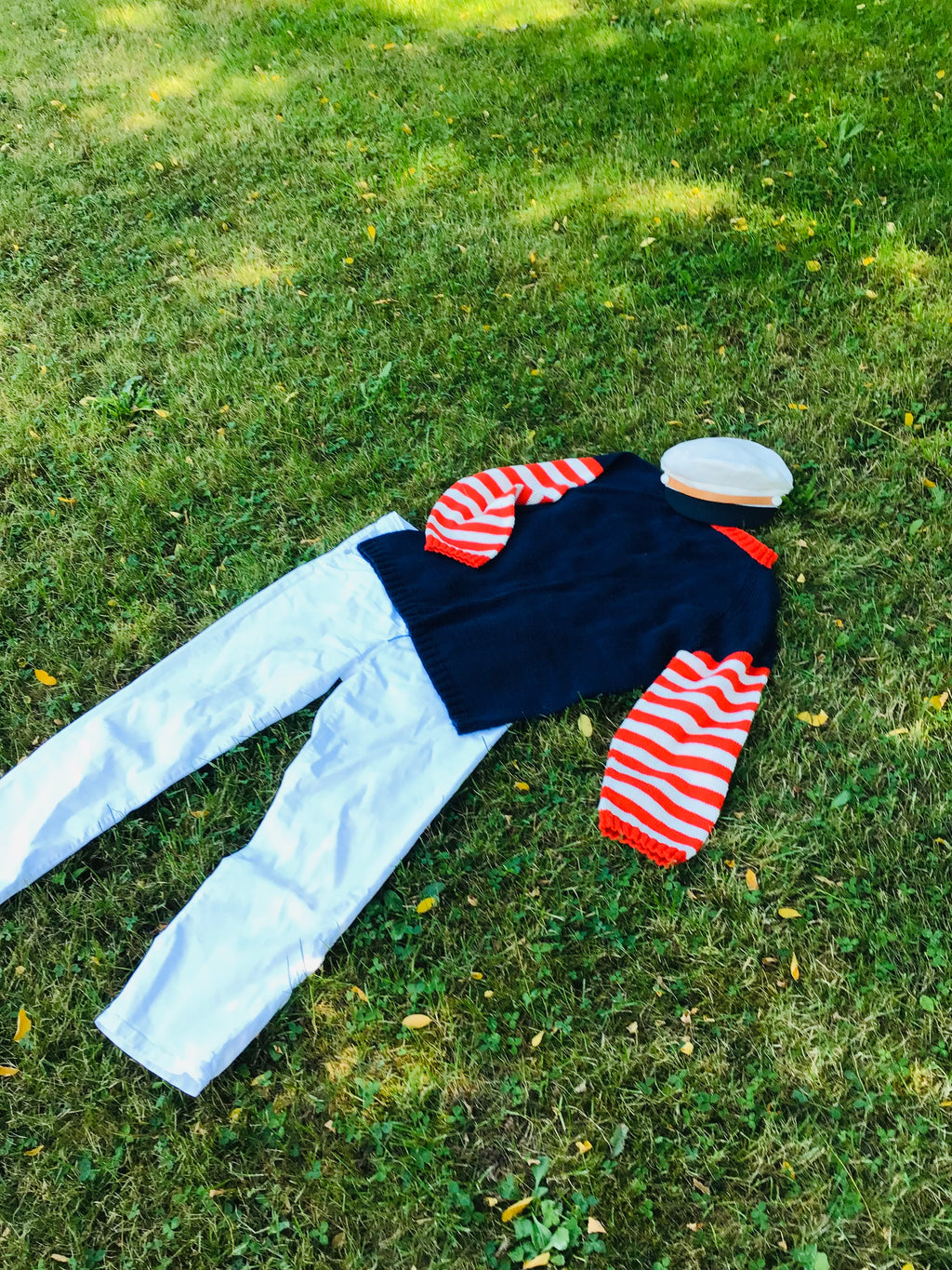 ARMOR red: Pull en coton style marinière "the french Chic"