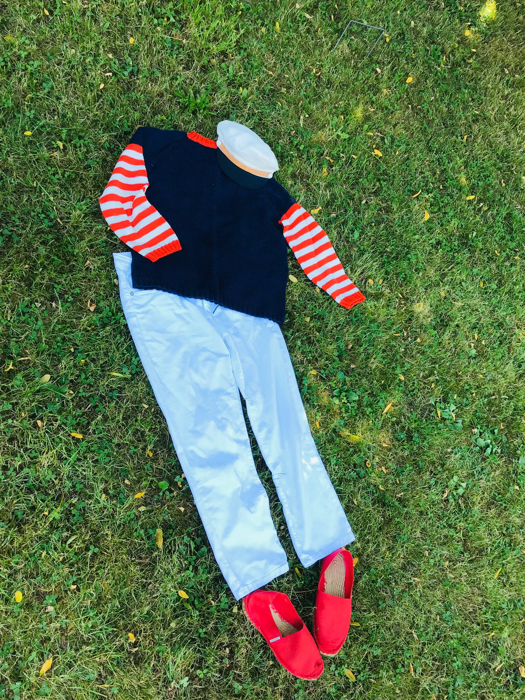 ARMOR red: Pull en coton style marinière "the french Chic"