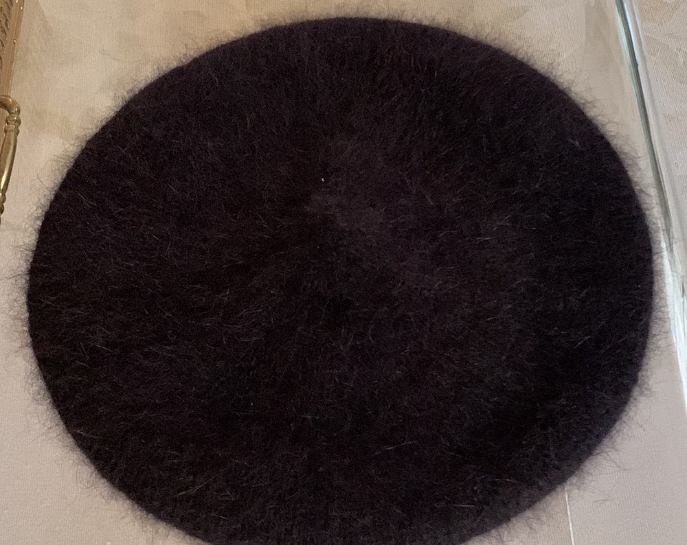 BERET FRANÇAIS: en laine et angora tricoté mains spécialement pour vous.